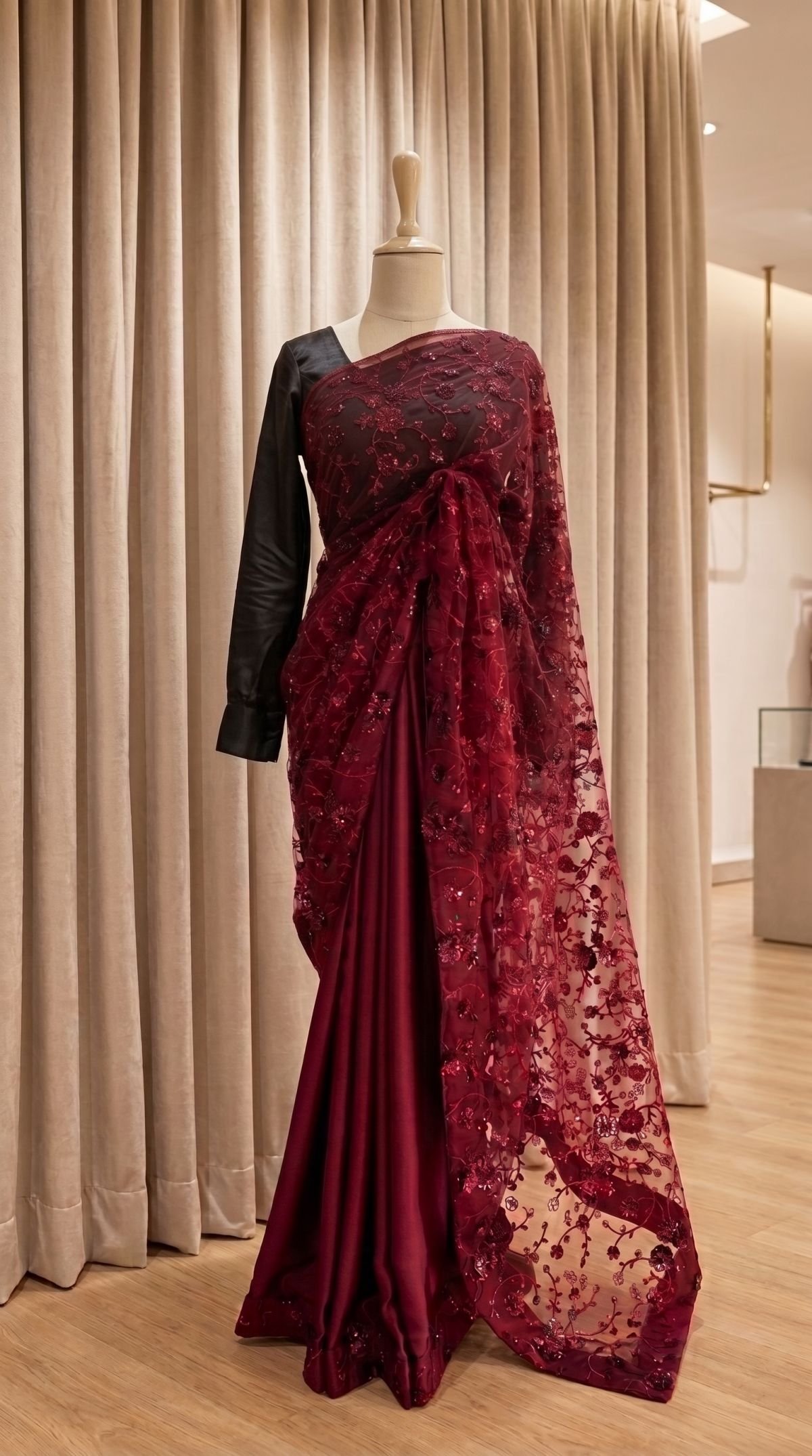 Emboridery saree