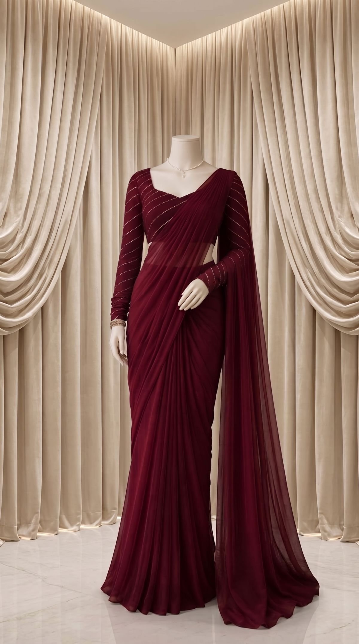 chiffion saree
