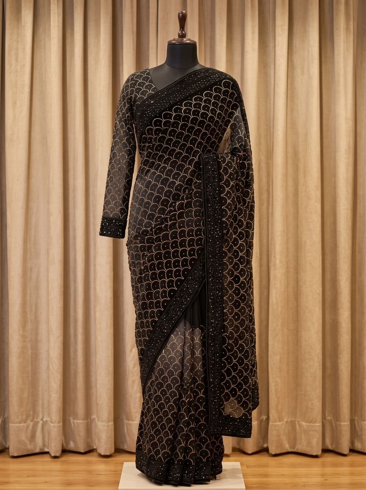 Mukesh hand work saree