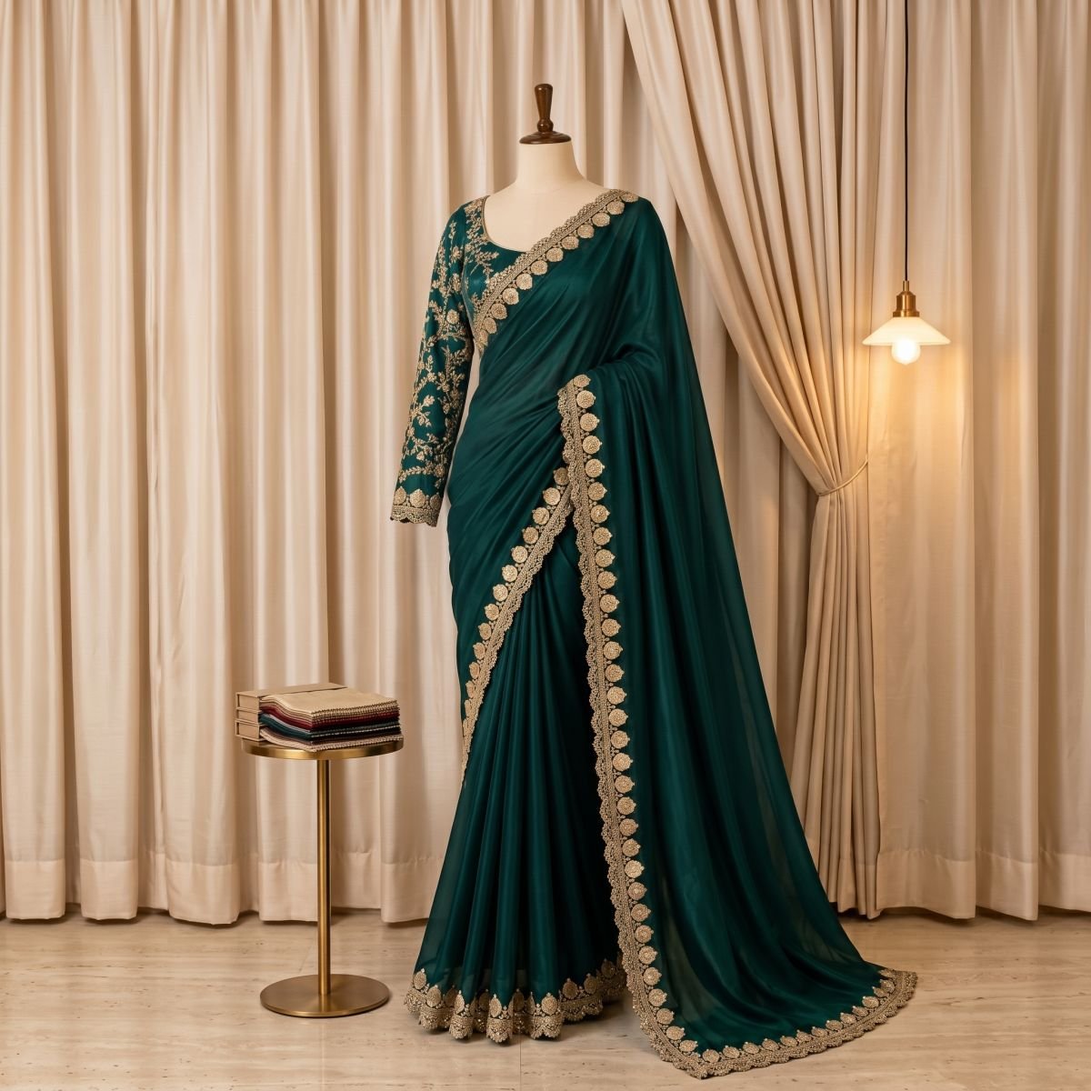 Zari & Embroidered Work Saree