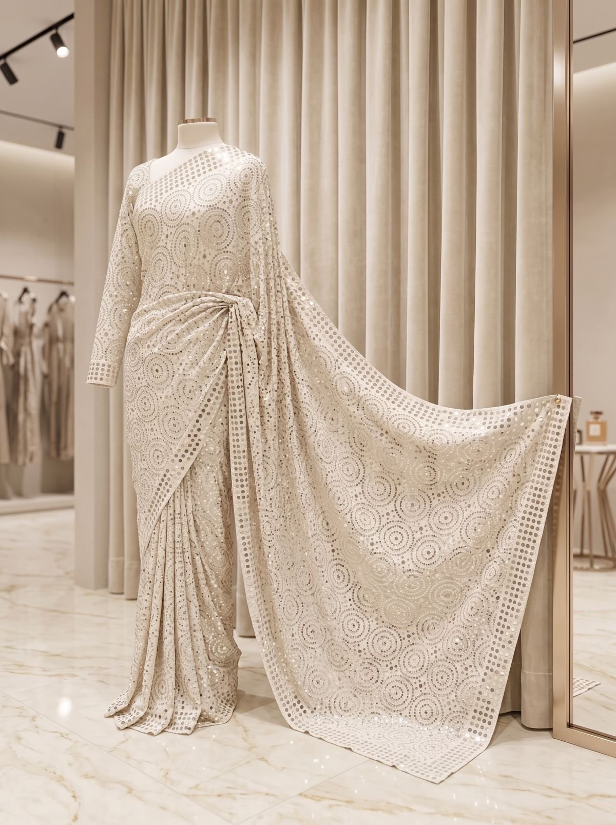 mukesh hand work saree