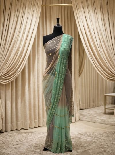 mukesh hand work saree