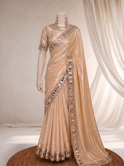 Luxury China Mukesh Embroidery Saree